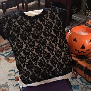 Black lace top